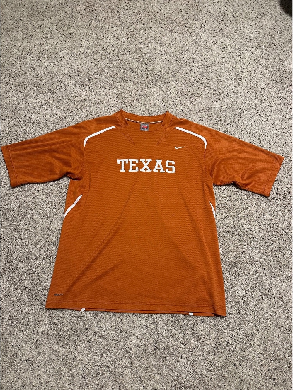Nike Team Texas Longhorns Orange Athletic T-Shirt Size L